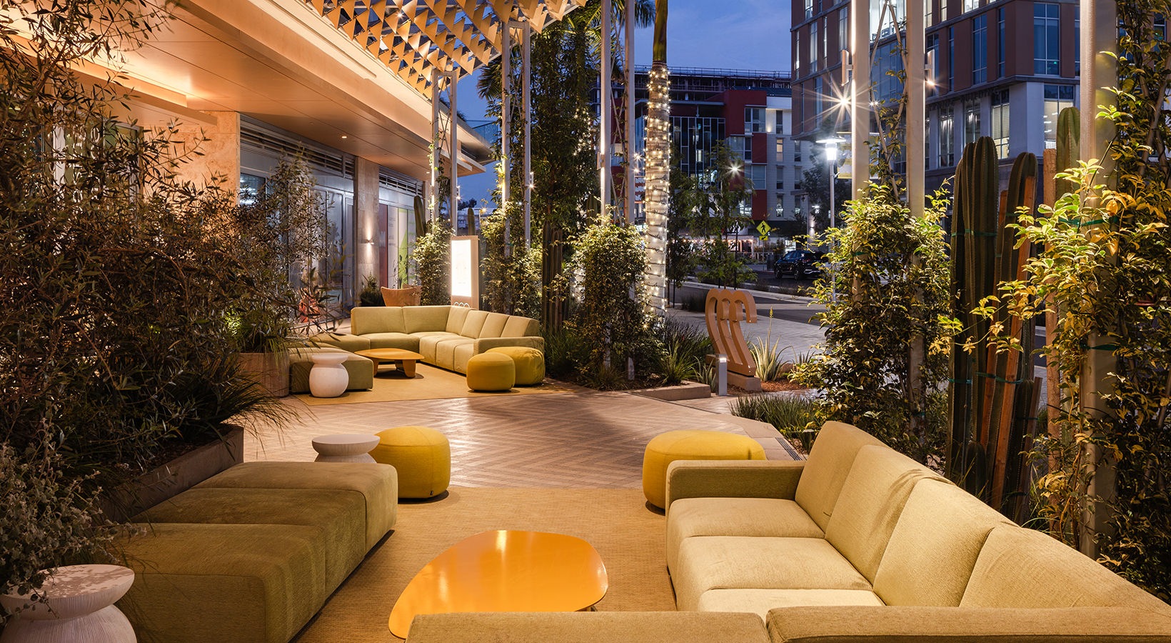 resident outdoor patio with couches and chiars