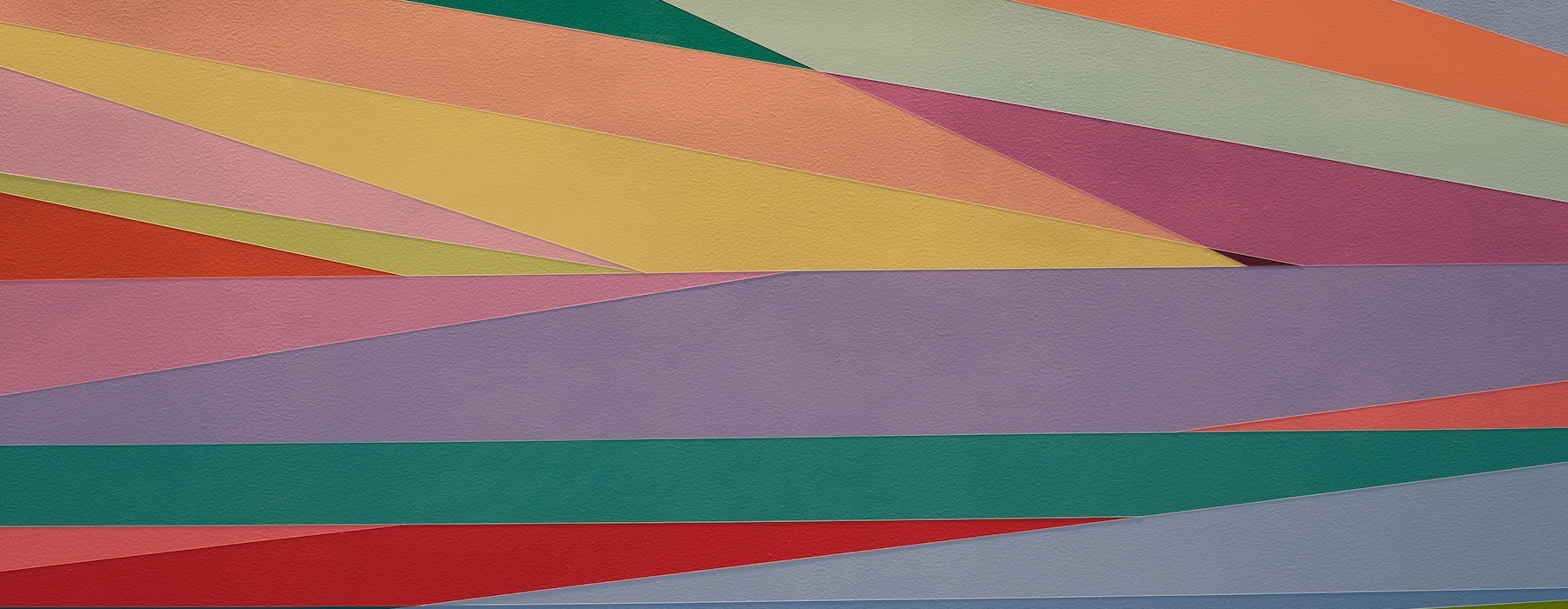 a piece of art with many colors