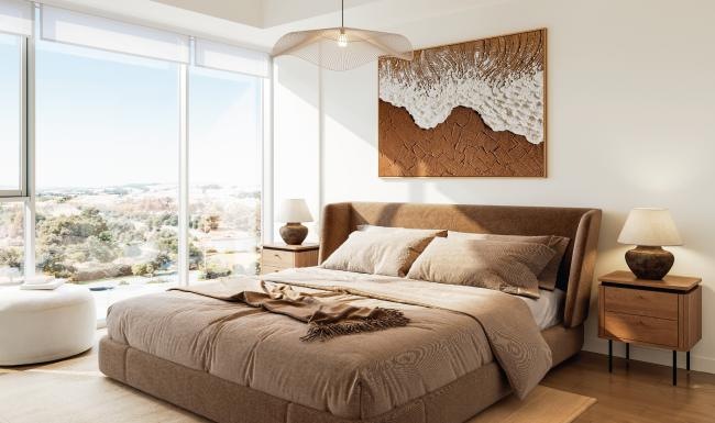 Relax and recharge in beautiful and spacious bedrooms a bedroom with a large bed